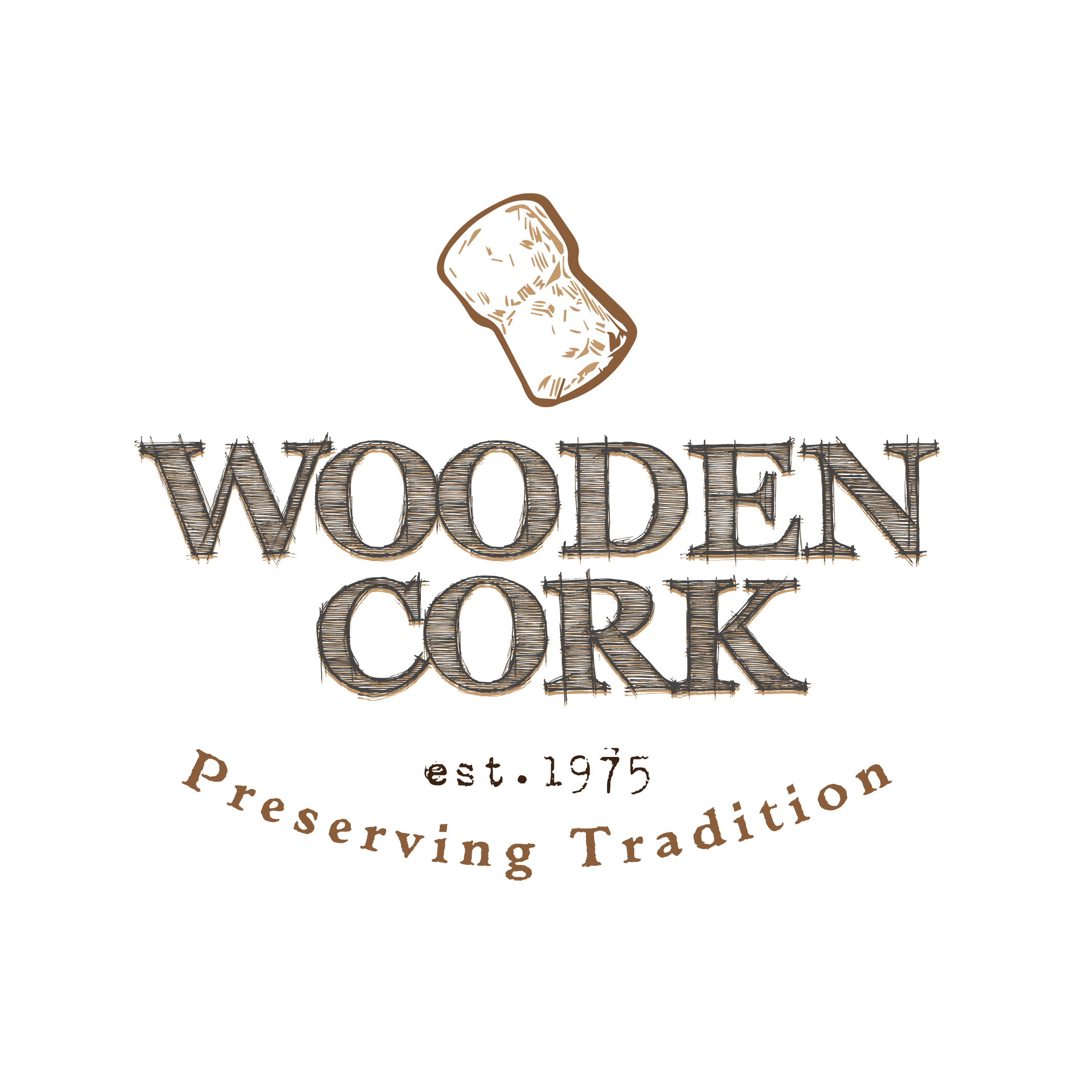 Wooden Cork logo design by ParkWest Creative Solutions